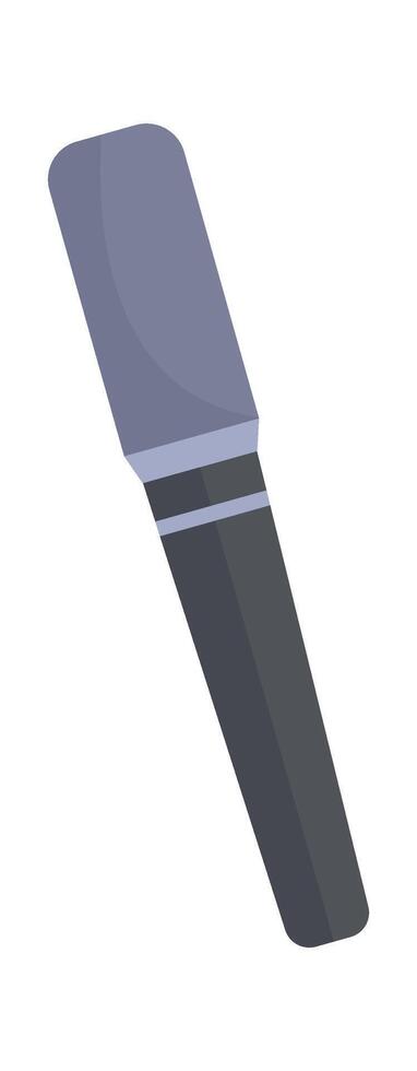 Journalist equipment flat icon Microphone Voice recording vector