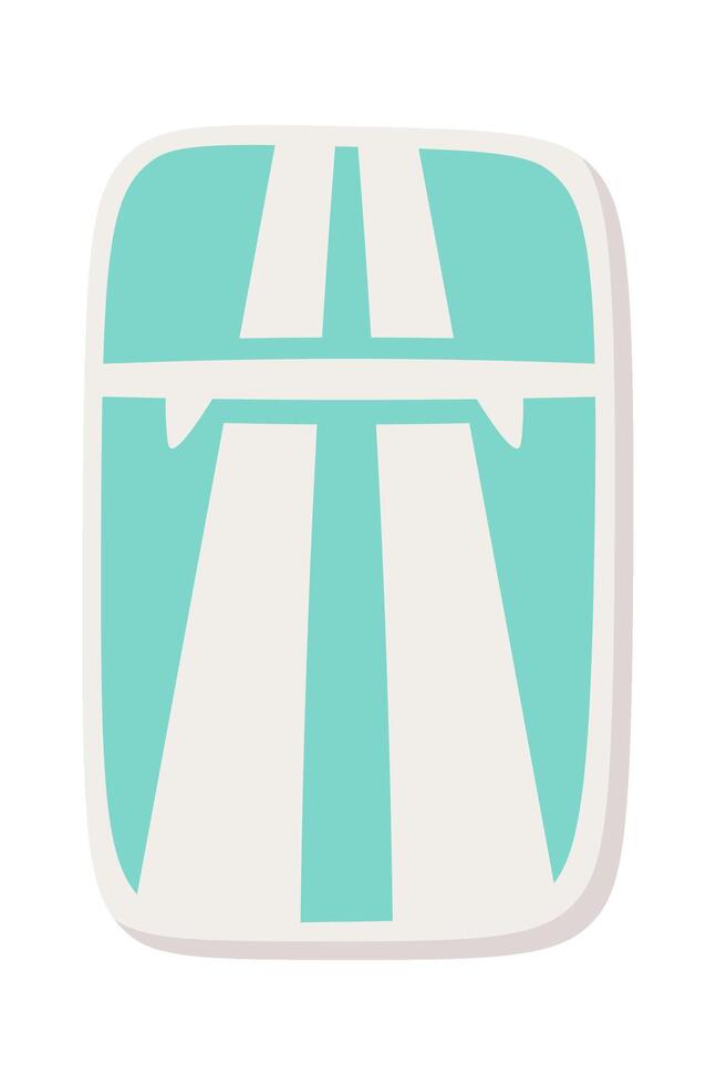 Highway road sign flat icon Information for cars vector