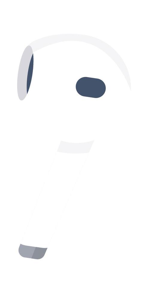 Wireless headphone flat icon Remote work vector