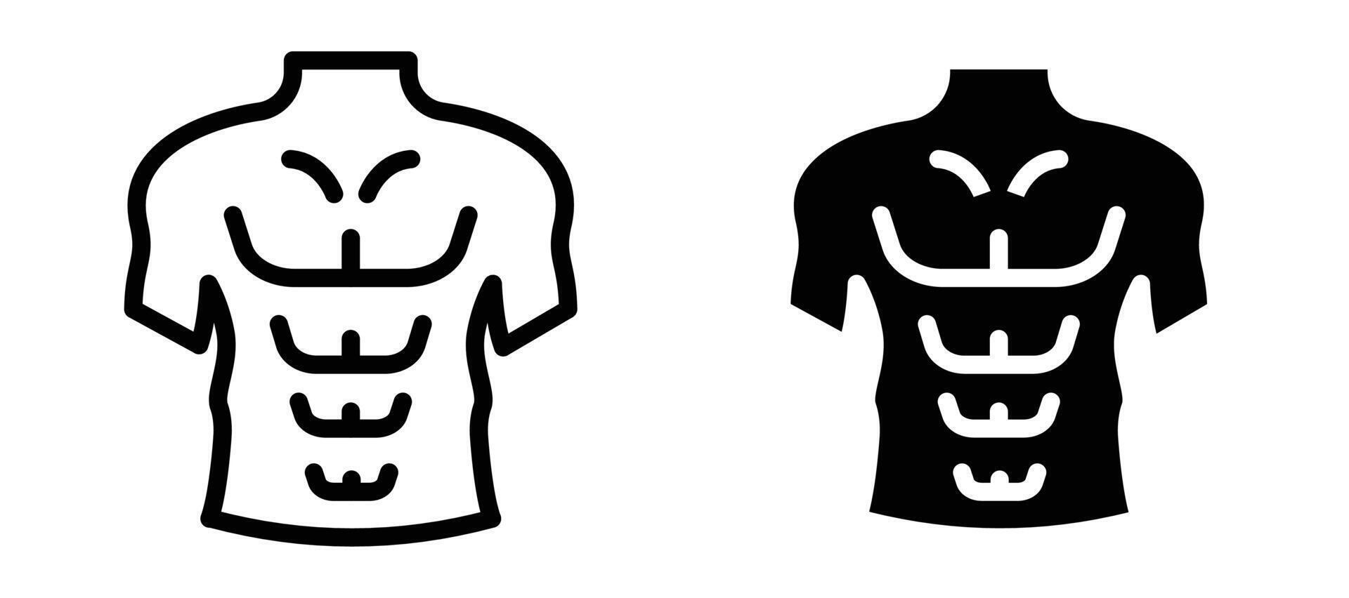 Abs icon in black modern and lines and solid vector