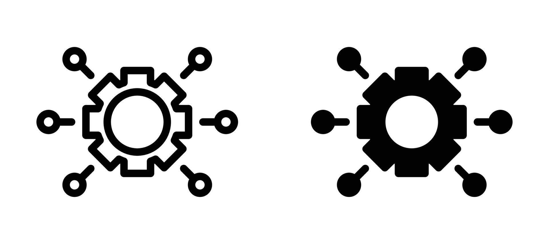 Function icon in black modern and lines and solid vector