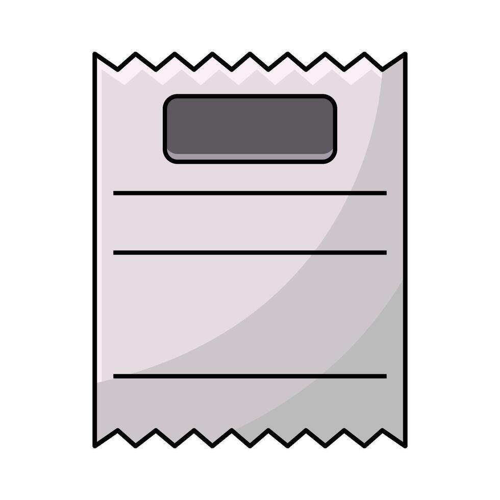 illustration of Bill paper vector