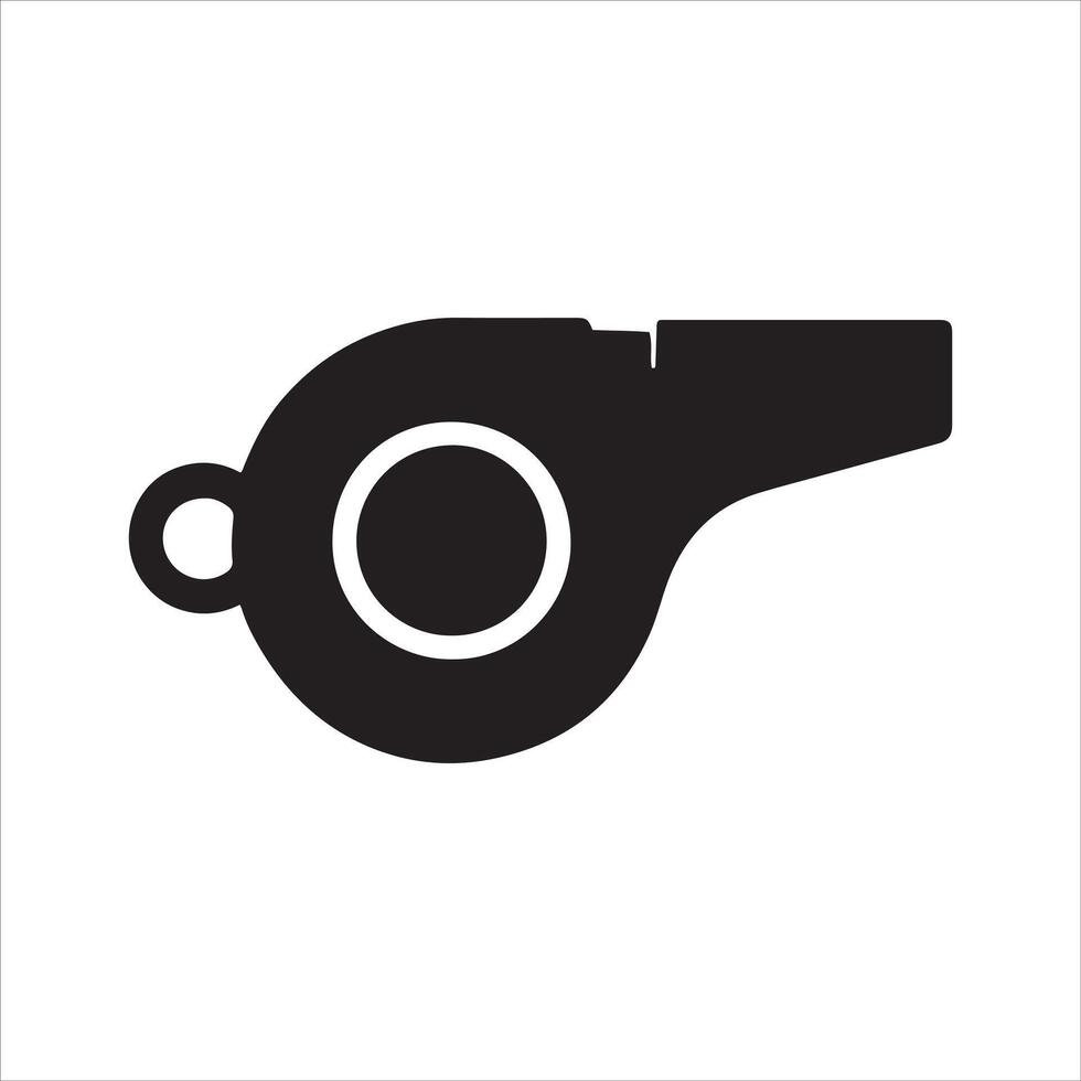 Detailed design of a whistle in multiple colors vector
