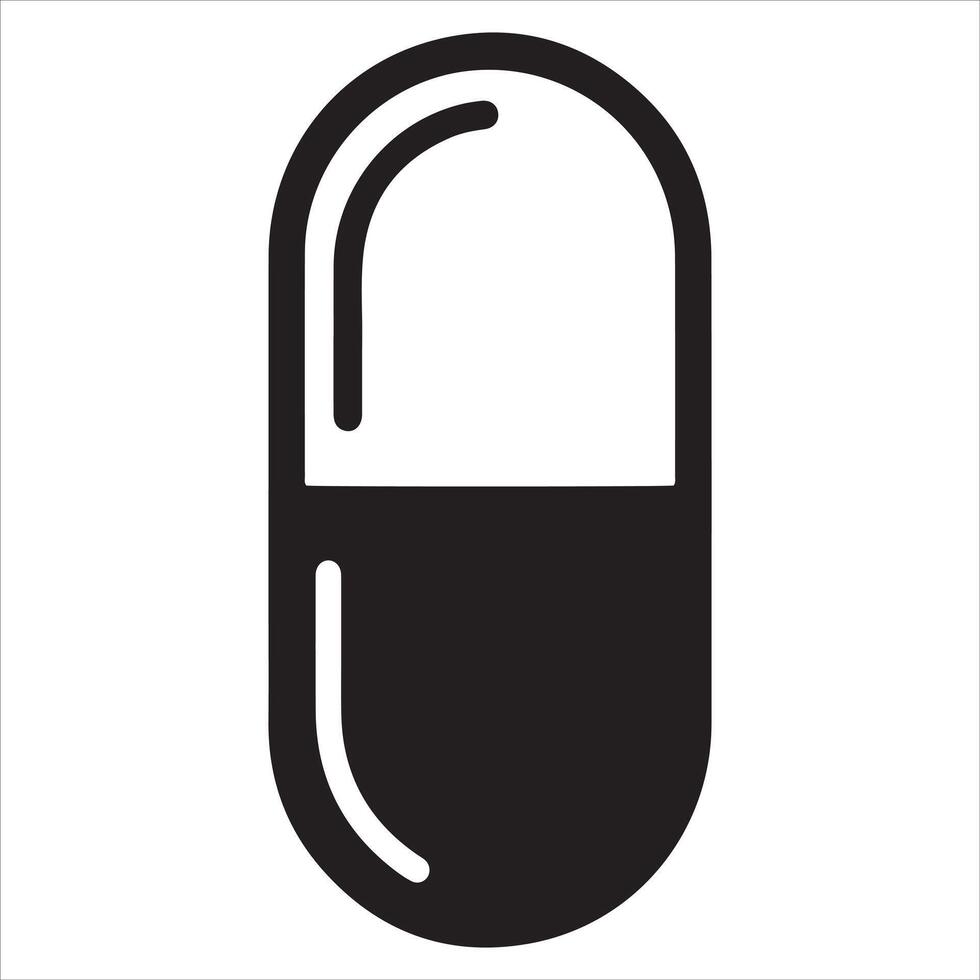 Simple black chain link icon graphic vector
