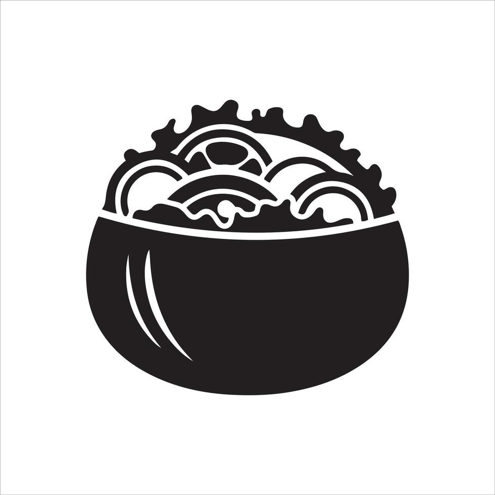 Simple black silhouette of a woman s head and shoulders vector