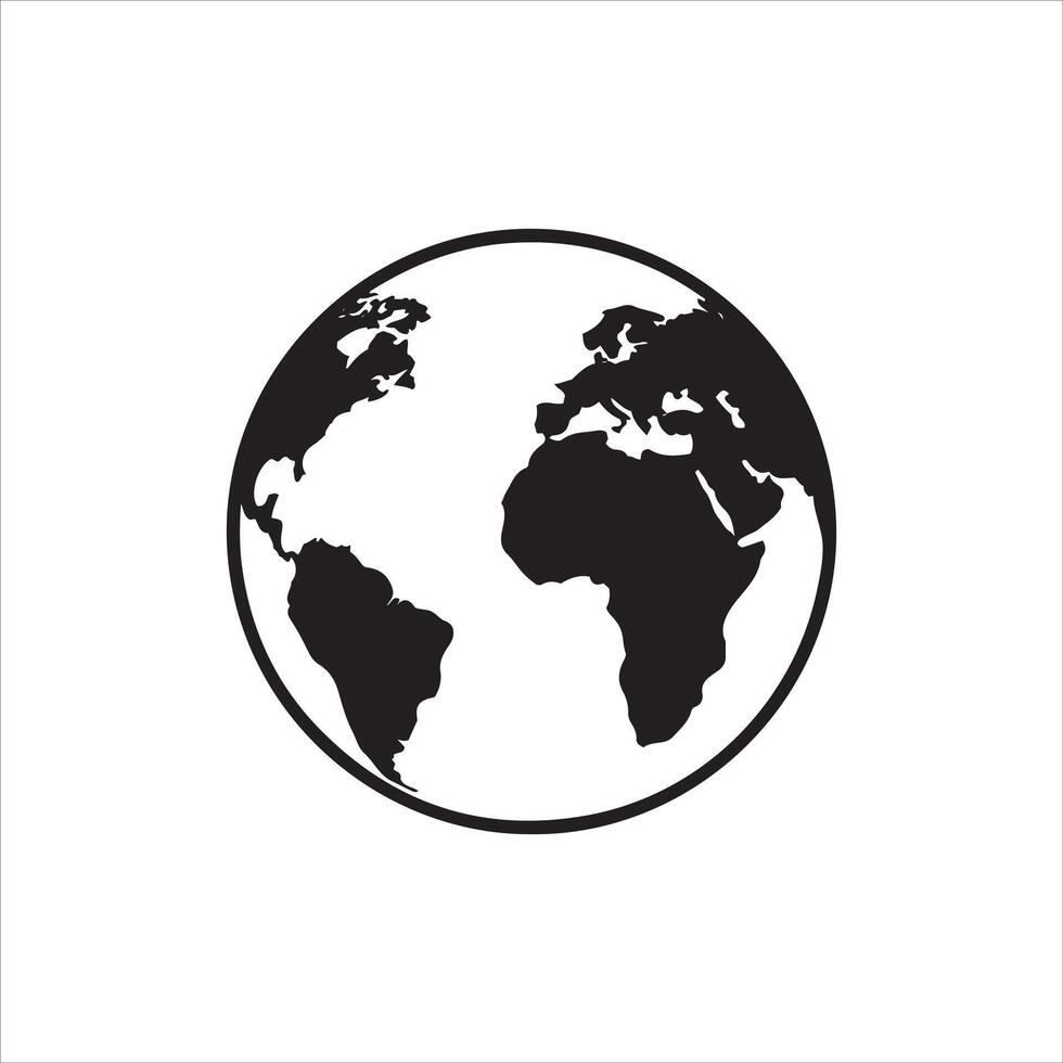 Global earth emblem with arabic script and hindi text vector