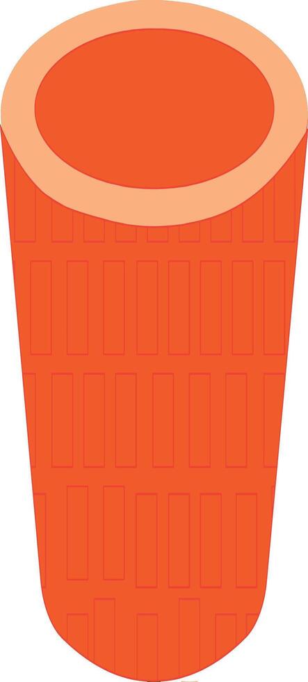 Textured Orange Cylindrical Pot vector