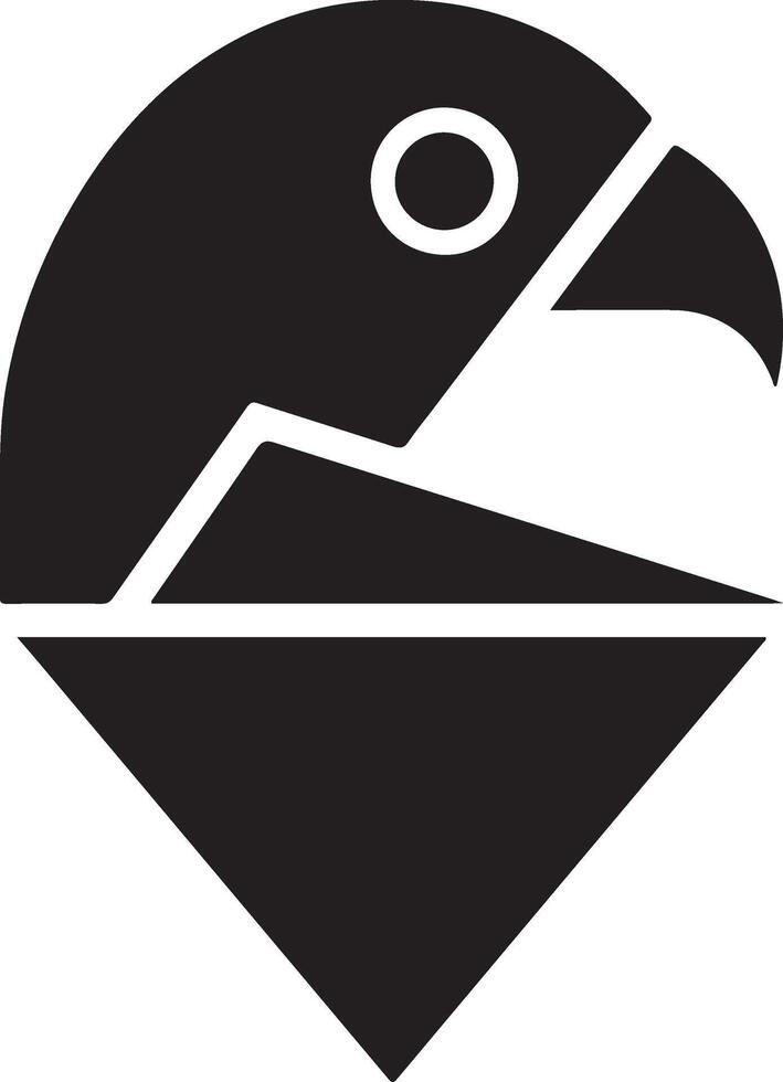 Abstract Bird Logo Design with Geometric Shapes vector