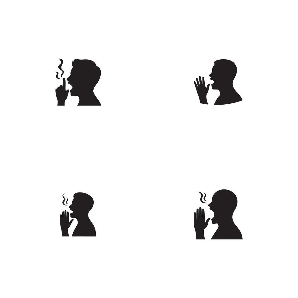 Happy Girlfriend Day Silhouette Illustrations Set vector