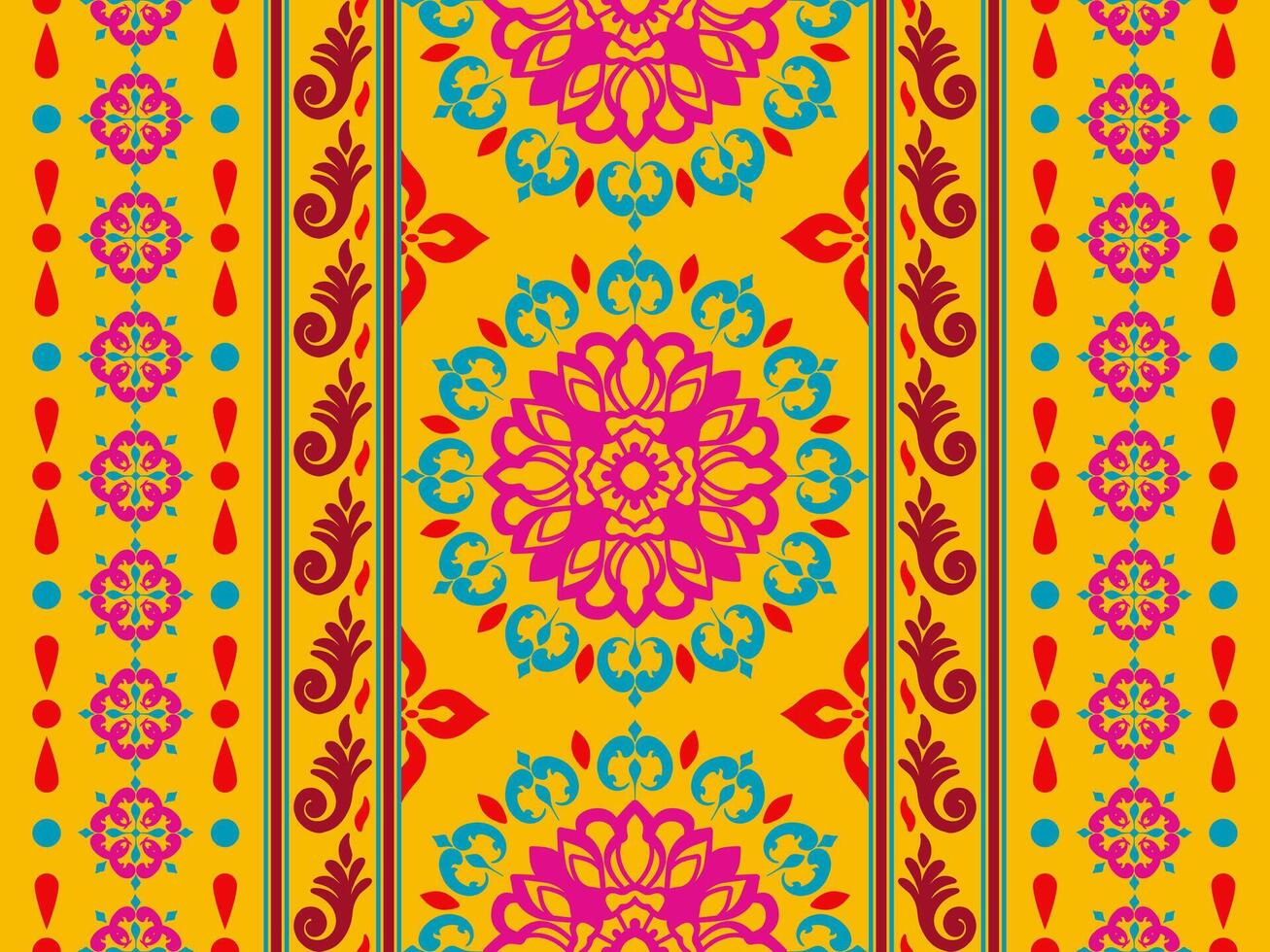 Sari Indian pattern. Sari Indian oriental pattern. Floral Indian pattern style can be used in fabric design for clothing, textile, background, wallpaper, embroidery vector