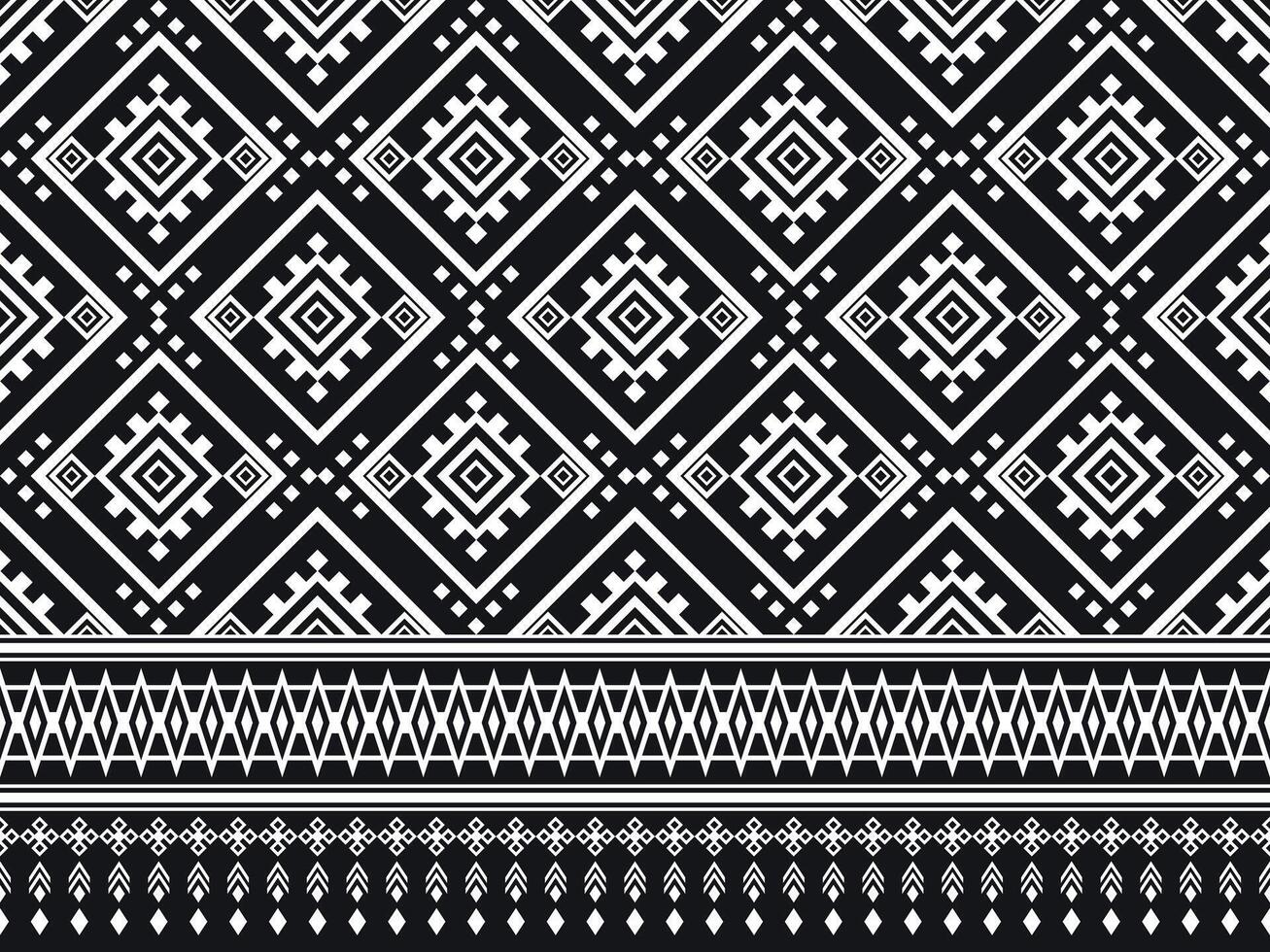 Geometric Diamond Tile Indigenous Textile Inspired Repeat. Navajo, Native American tribal fabric. vector