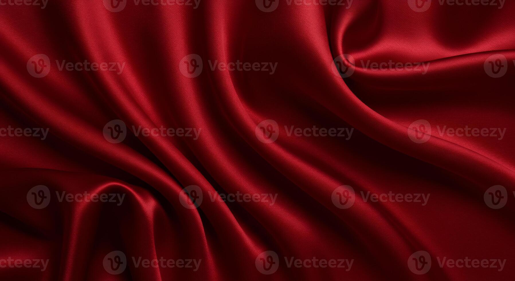 Abstract luxurious red silk background with elegant drapes and soft folds, perfect for textures. photo