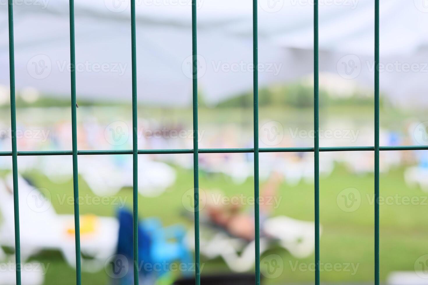 The Relaxation Area Situated Behind a Fence at a Leisure Facility for Comfort and Enjoyment photo