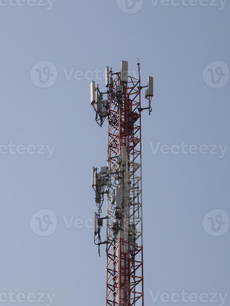 Advanced HighTech Communication Equipment Installed on the Tower for Enhanced Connectivity photo