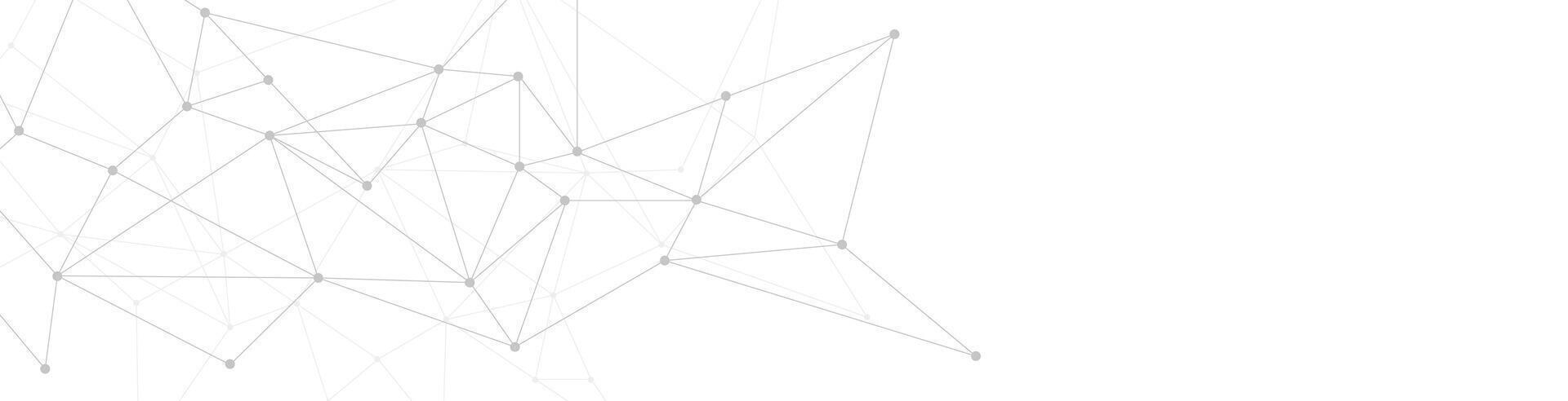 Modern Minimalist Connection Design Network Banner vector