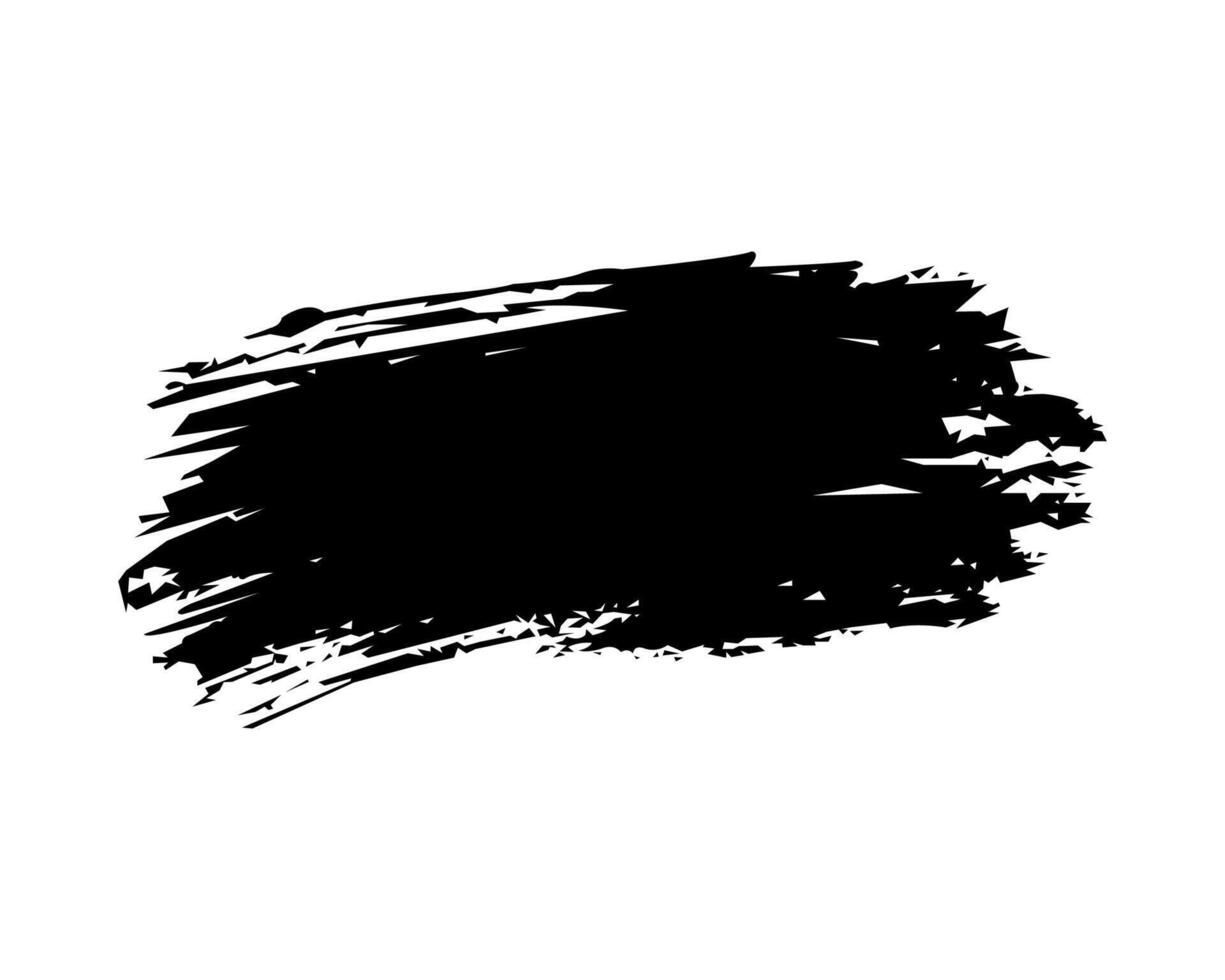 Grunge Black Ink Stain Graphic Element for Print vector