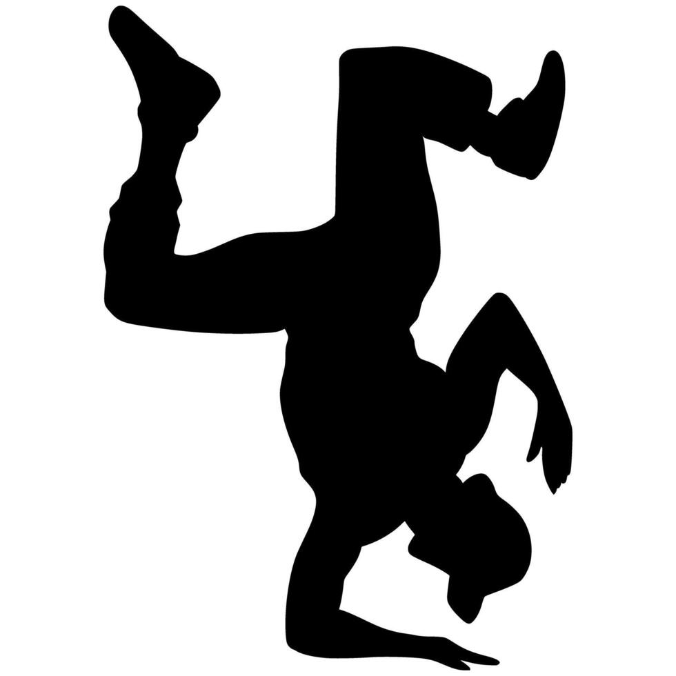Breakdance silhouette Illustration Shadow vector