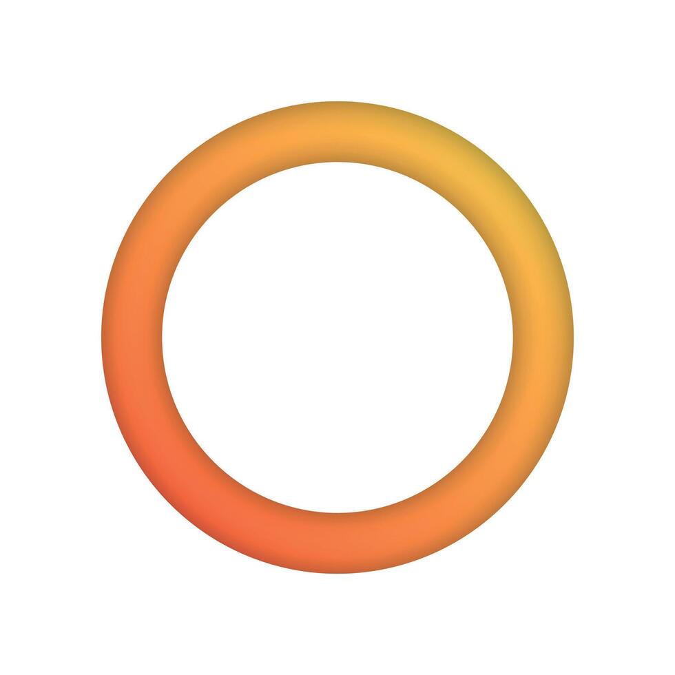Gradient Ring with Red to Yellow Color Transition vector
