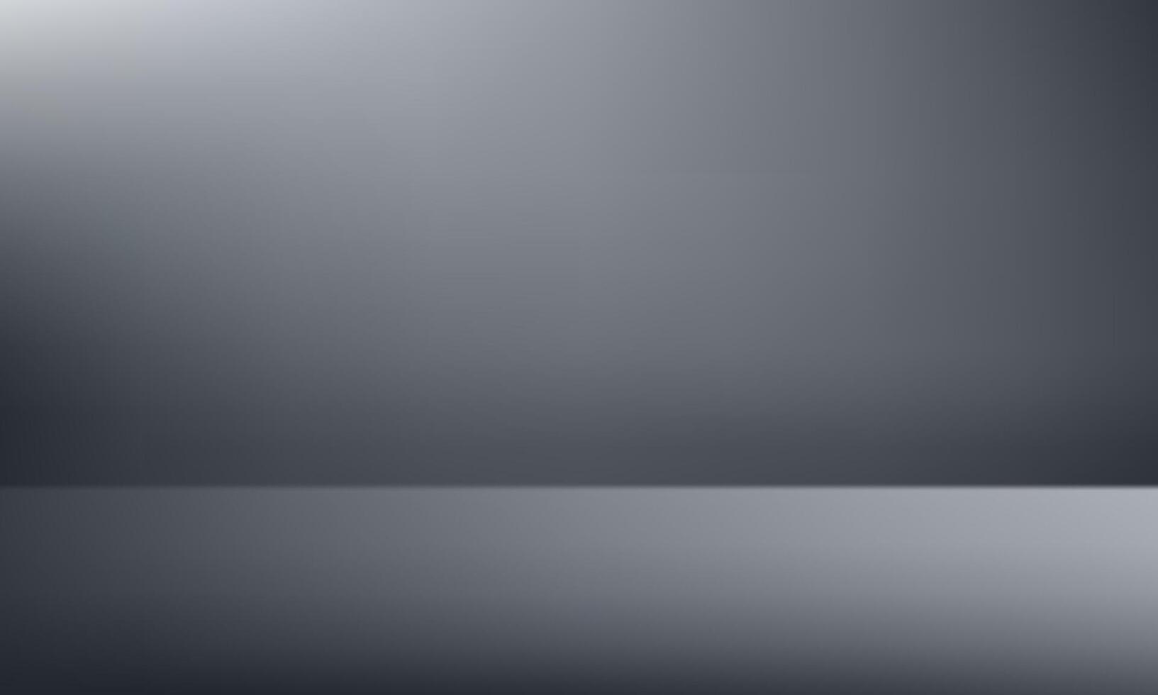 Empty Gray studio room background Space for selling products, backdrop, wallpaper, background, text. Empty Room Studio with table. illustration. vector