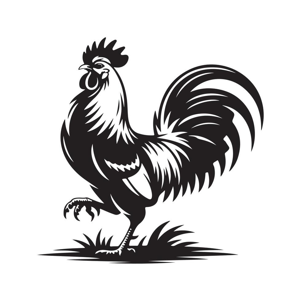 Chicken silhouette design. vector