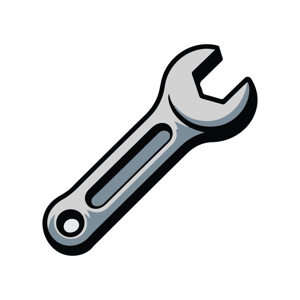 Wrench icon design. Spanner symbol. vector