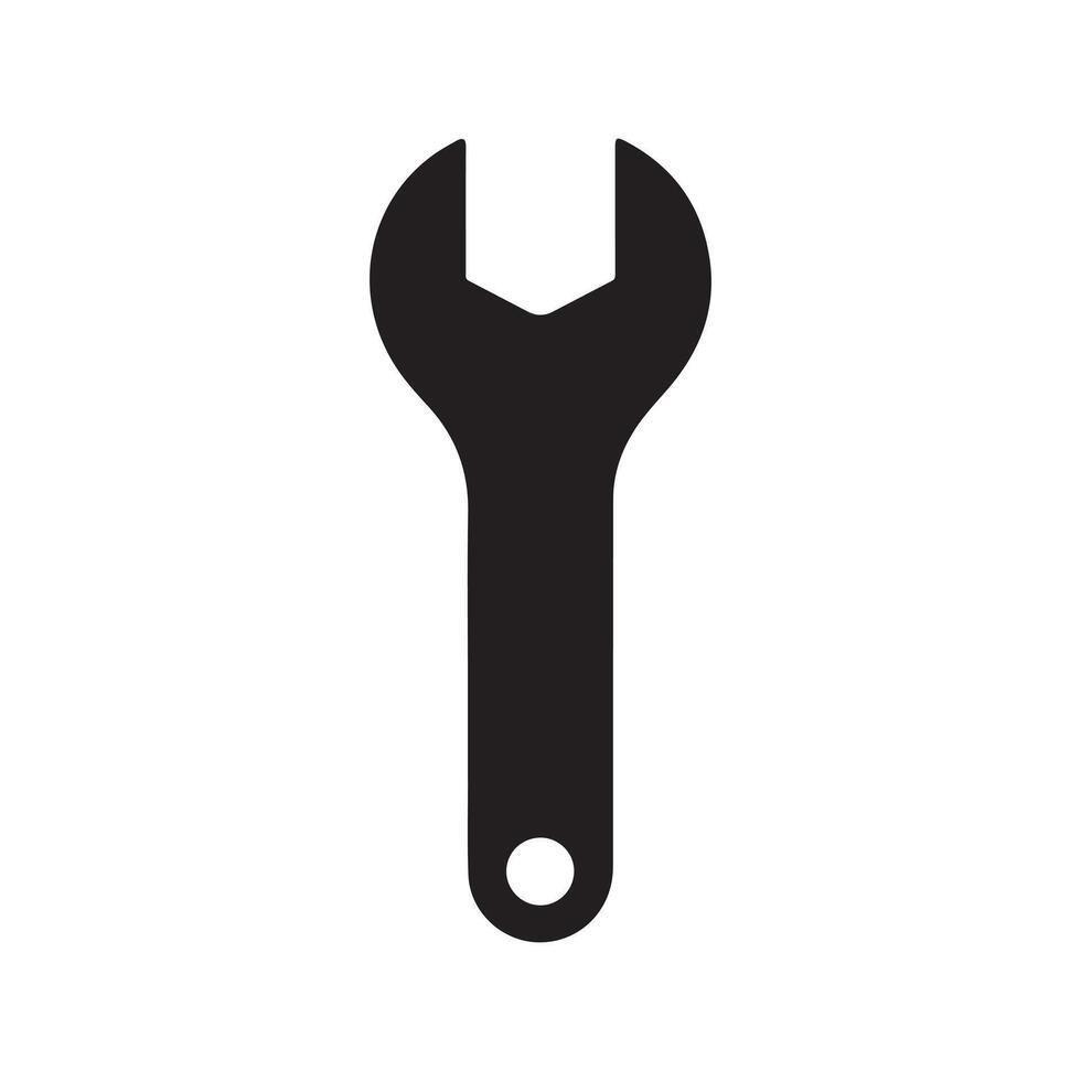 Wrench icon design. Wrench illustration. vector