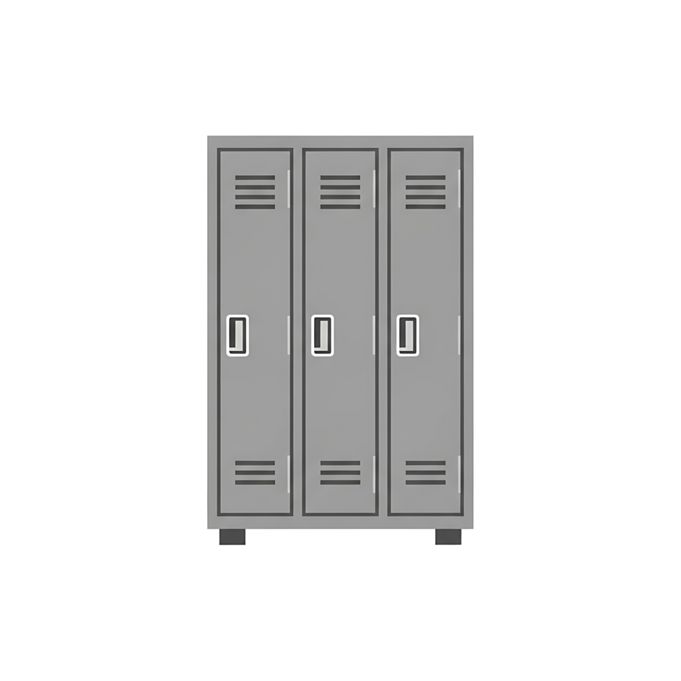 Gray Lockers for Secure Storage png