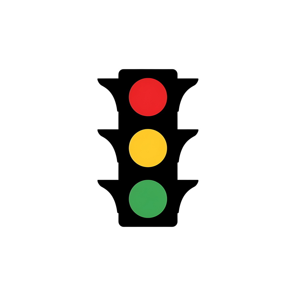 Traffic Light with Red Yellow and Green png