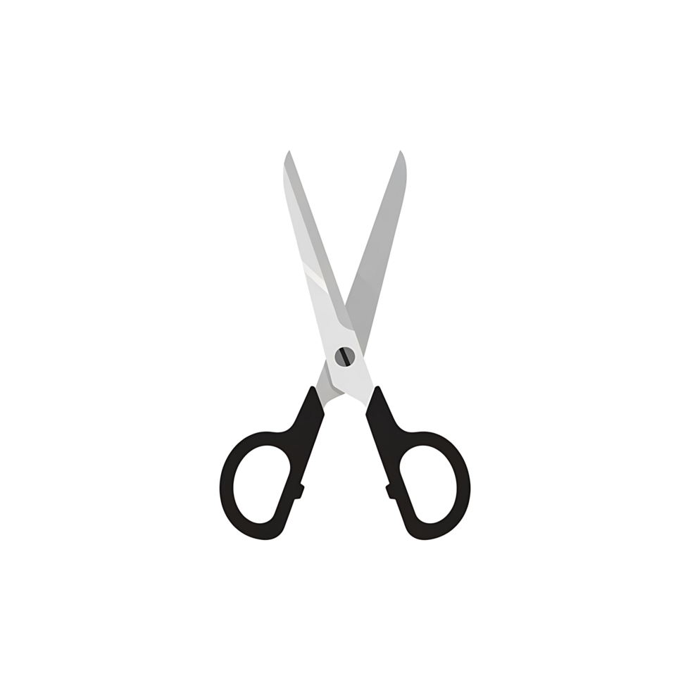 Scissors Illustration with Open Blades png