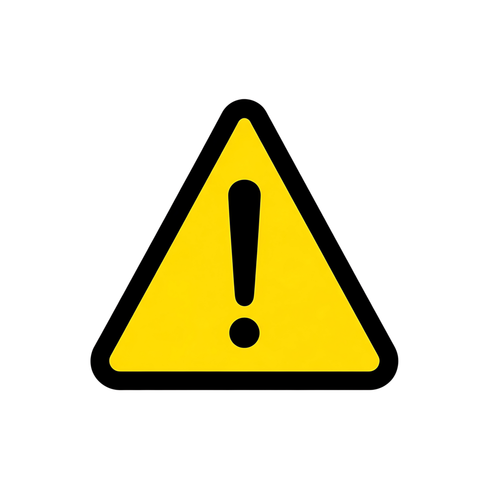 Yellow Warning Sign Exclamation Point Symbol png