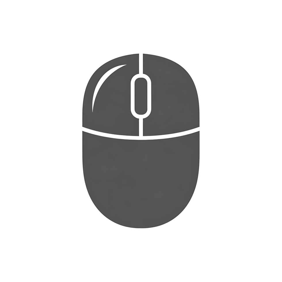 Gray Computer Mouse Icon png