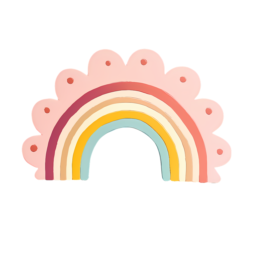 Pastel Rainbow Clipart png