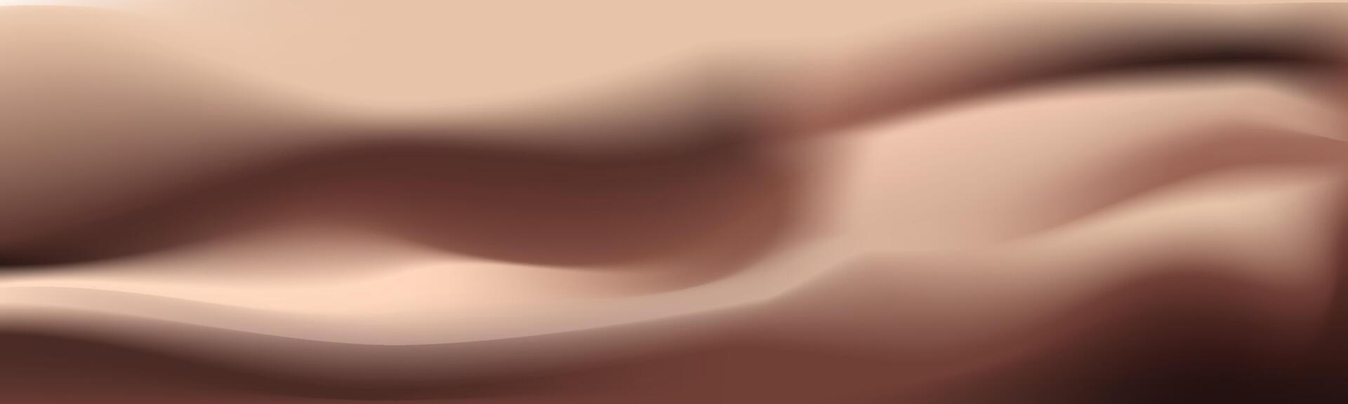 Sunlit dune landscape. vector
