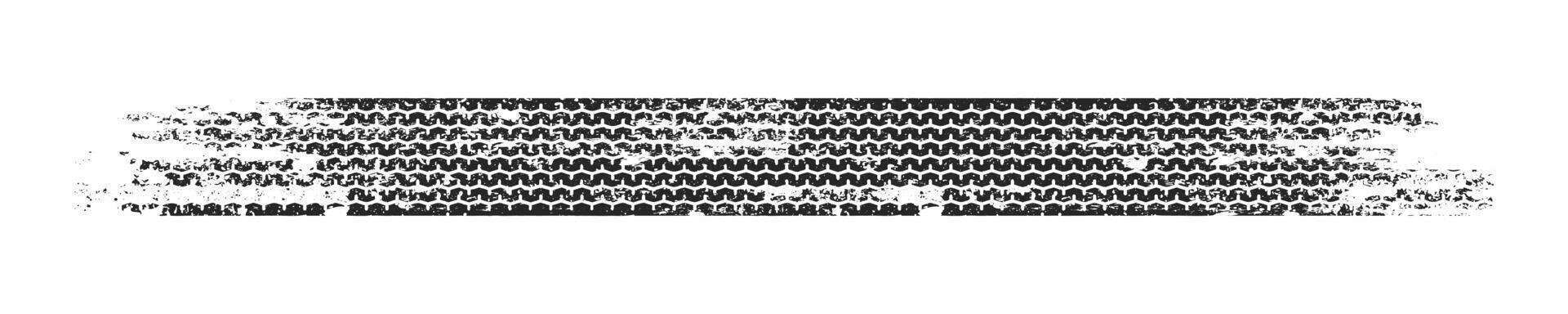 Wheel braking marks. Truck, car or motorcycle tread pattern silhouette. Auto race, motorsport, speed racing design element. illustration vector