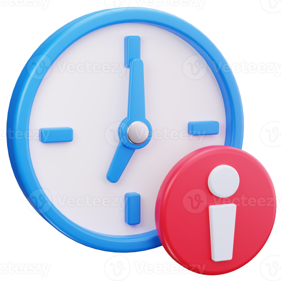 3D Icon Clock Time Management png