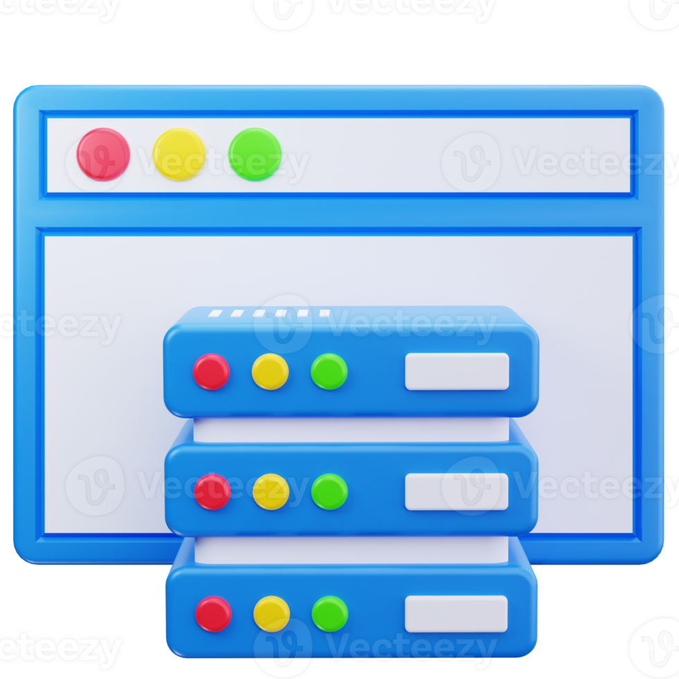 3D Icon Server Interface Code View png