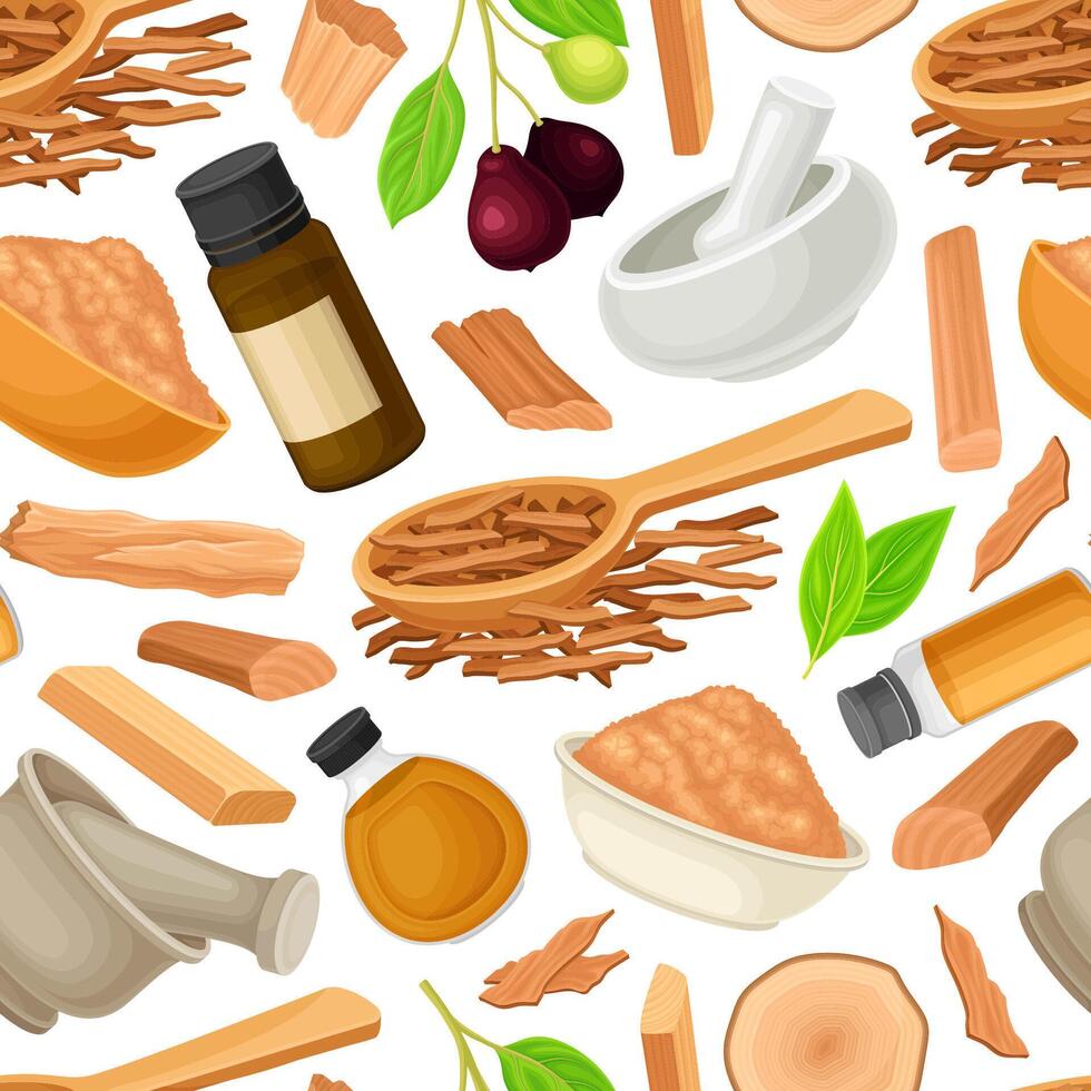Natural ingredients and essential oils background vector