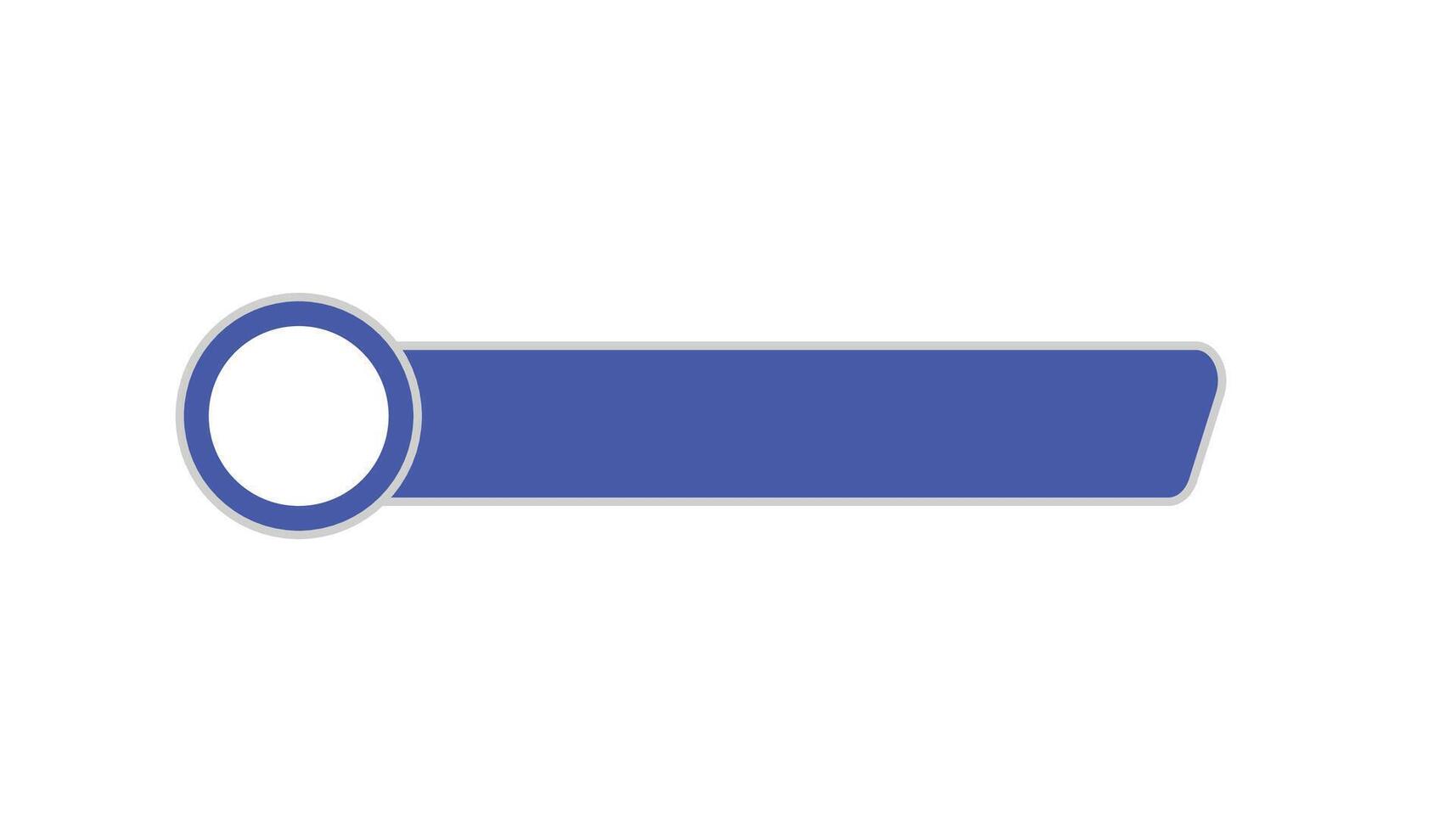 Blue lower third for motion name vector