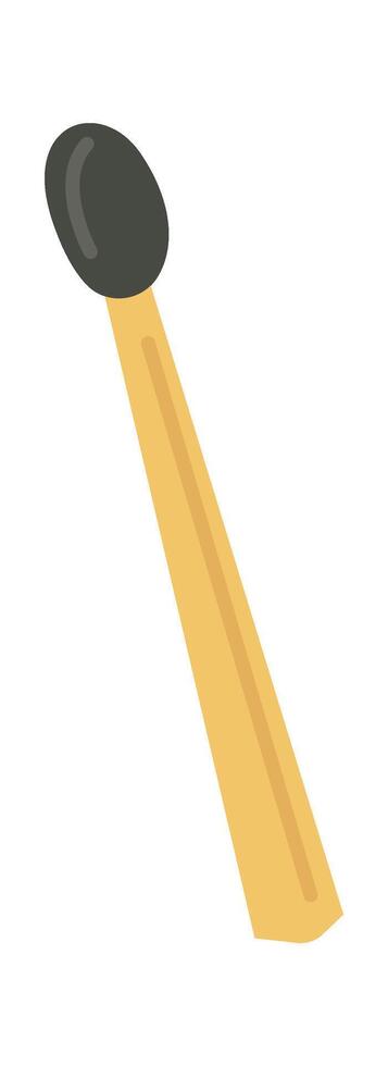 Burnt wooden matches flat icon Lighters element Flat Illustration vector