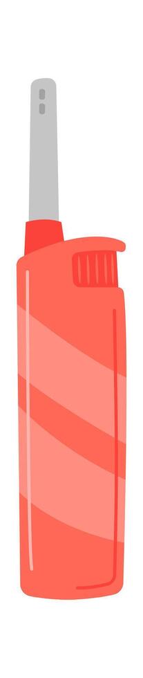 Lighter flat icon Steel incendiary device Flat Illustration vector