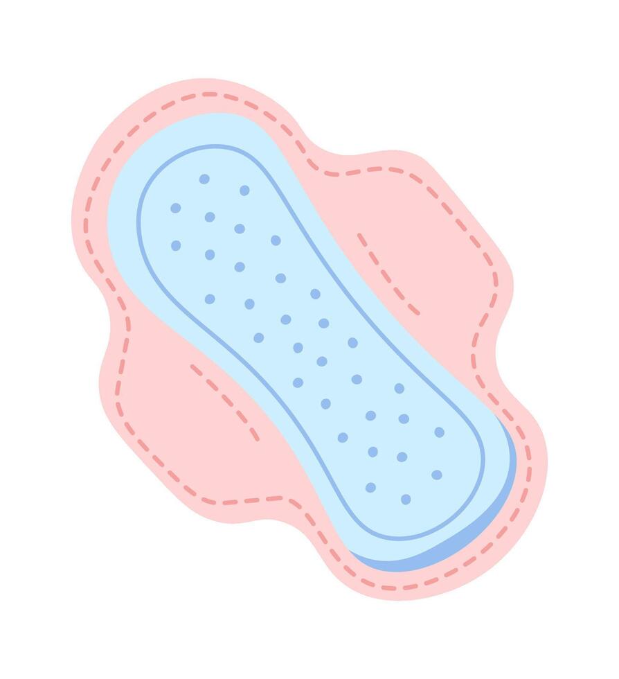 Menstrual pod flat icon Female hygiene personal tool vector