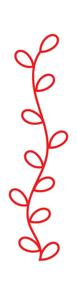 Branch for frame flat icon Decor element vector