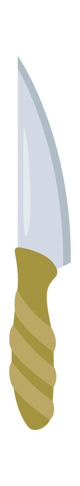 Kitchen utensil flat icon Knife for cutting Kitchenware vector