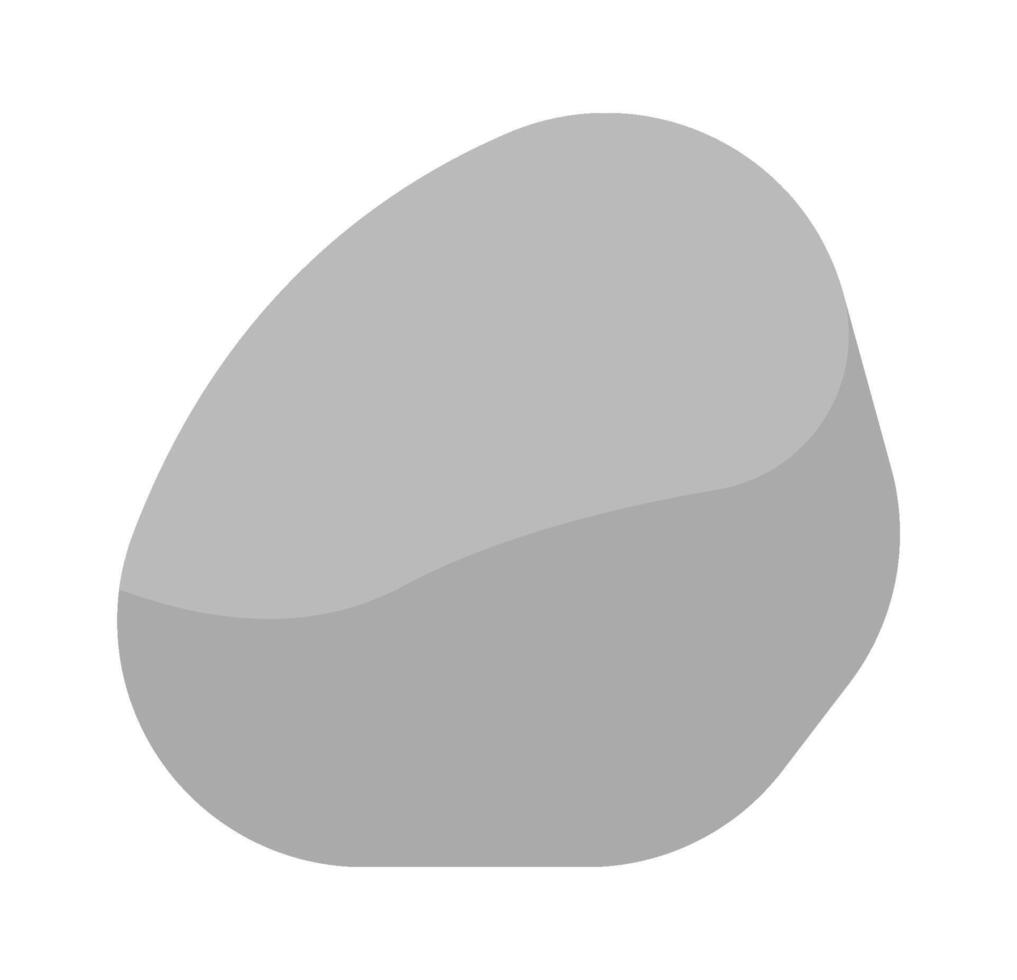 Stone flat icon Architectural and landscape decor element Illustration vector