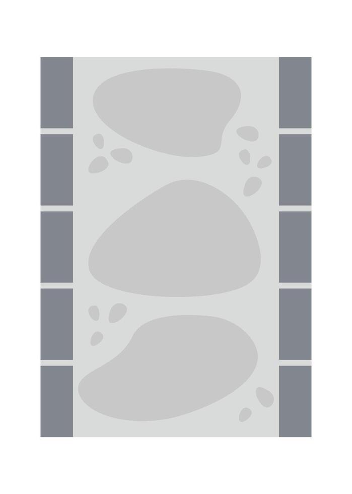 Paving path flat icon Architectural and landscape elements vector