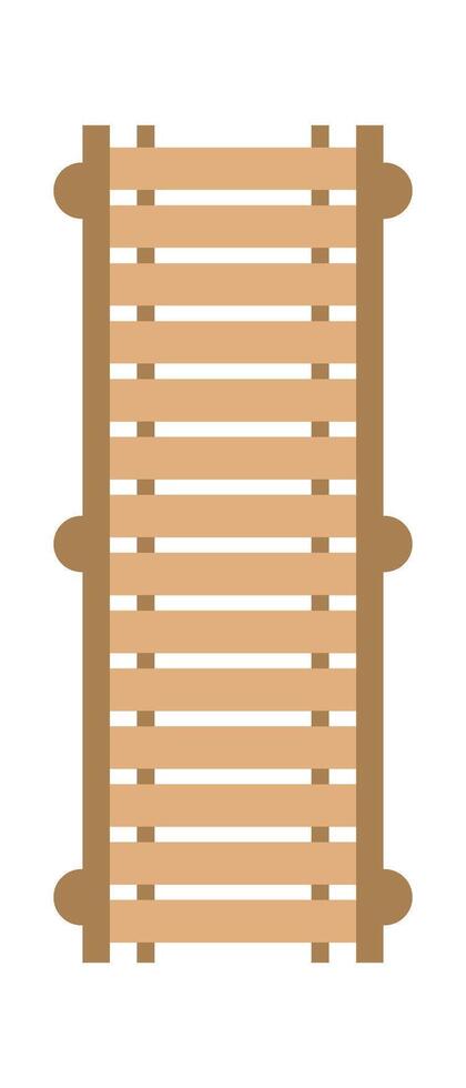Wooden decor element flat icon Architecture and landscape vector