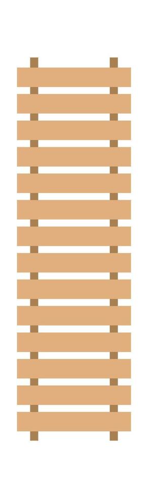 Wooden decor element flat icon Architecture and landscape Flat Illustration vector