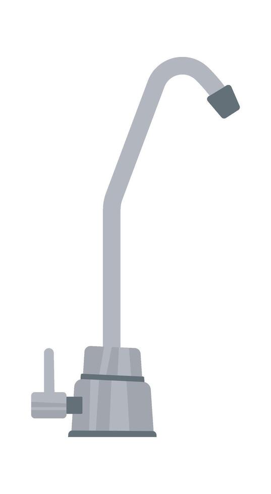 Water filter taps flat icon Microfiltration technology vector