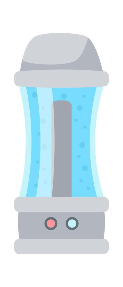Electric cooler flat icon Fresh water filter vector