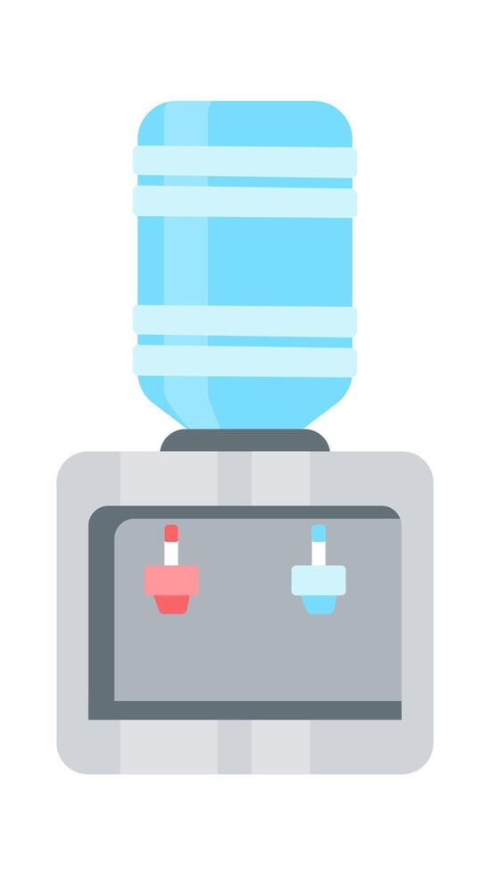 Cooler with bottle of water flat icon Cleaning system vector